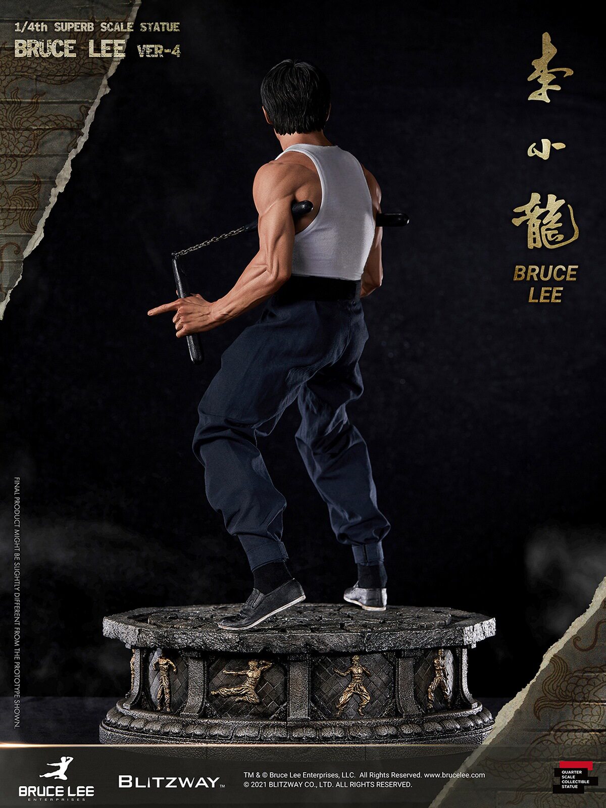 Blitzway 1/4 Bruce Lee Statue, 4th Edition, BW-SS-20901