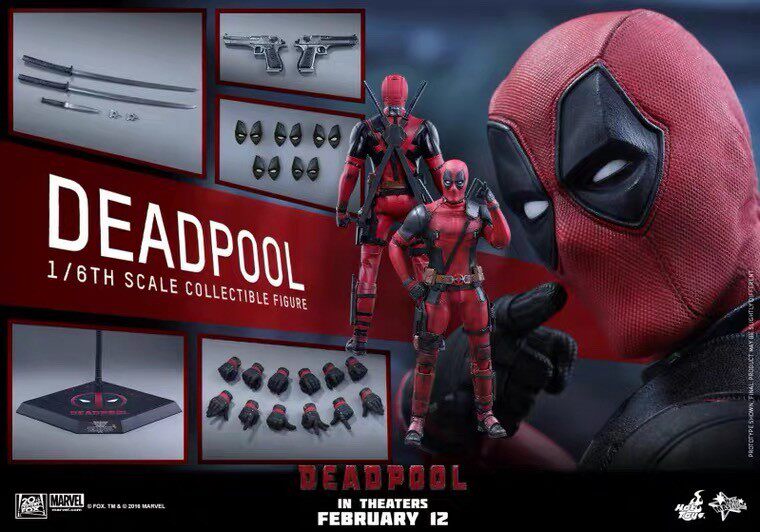 HT HOTTOYS 1/6 Deadpool Deadpool 1.0 2.0 First Edition MMS347 Model Action Figure