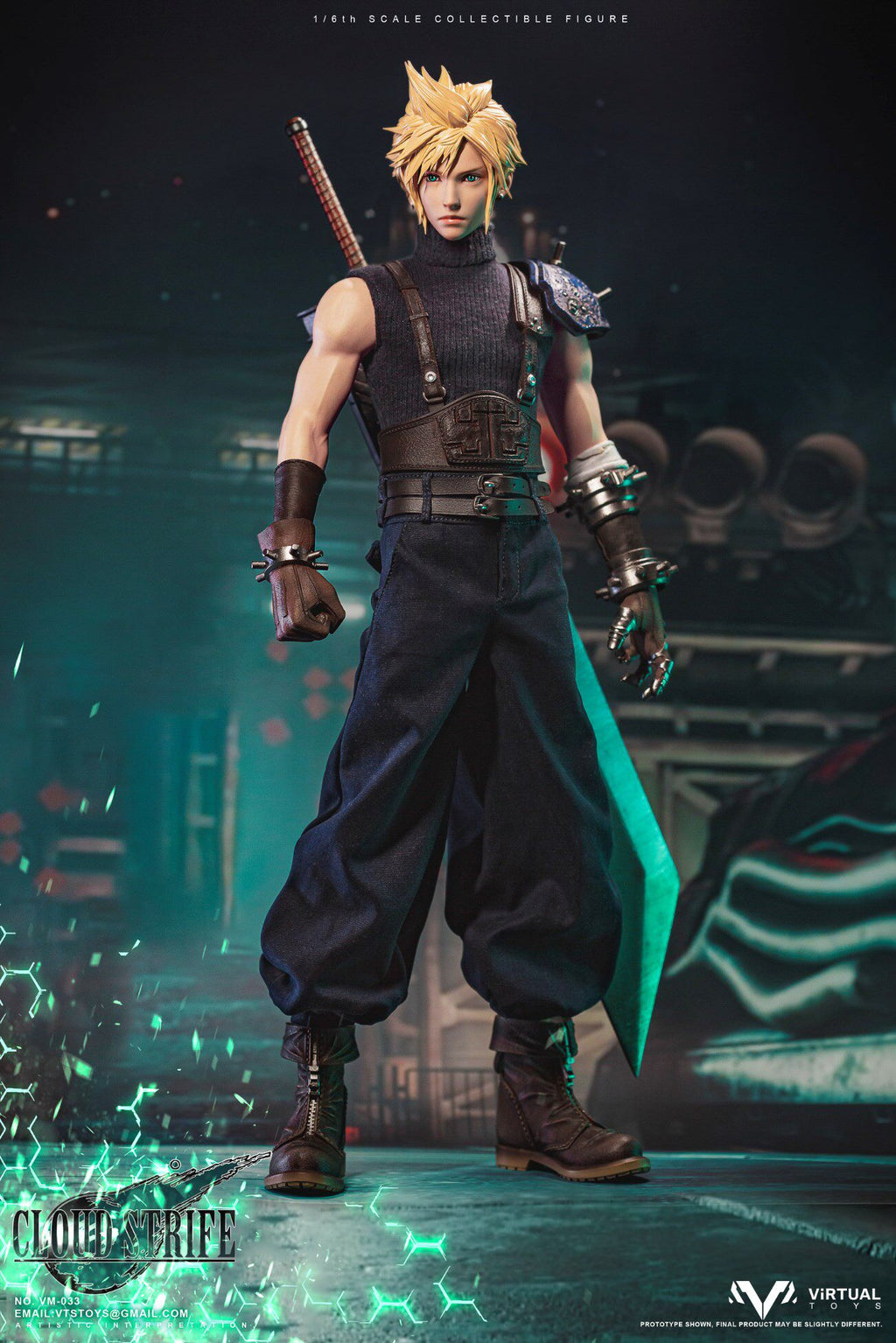 VTSTOYS 1/6 Original Warrior Cloud, Final Fantasy Action Figure VM-033DX