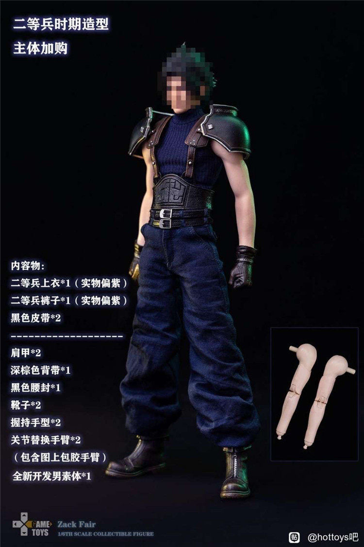 GAMETOYS Final Fantasy Warrior 1/6 Zack ZACK Action Figure GT-005A