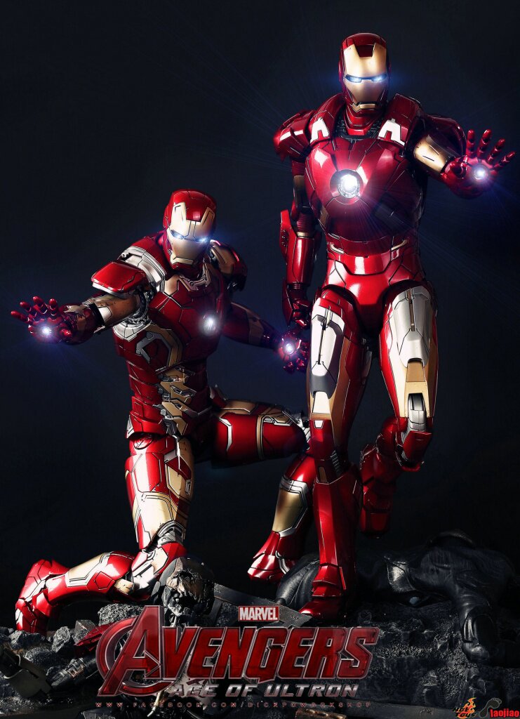HOTTOYS HT MMS185 MK7 1.0VIP 1/6 Avengers Iron Man Plastic Action Figure