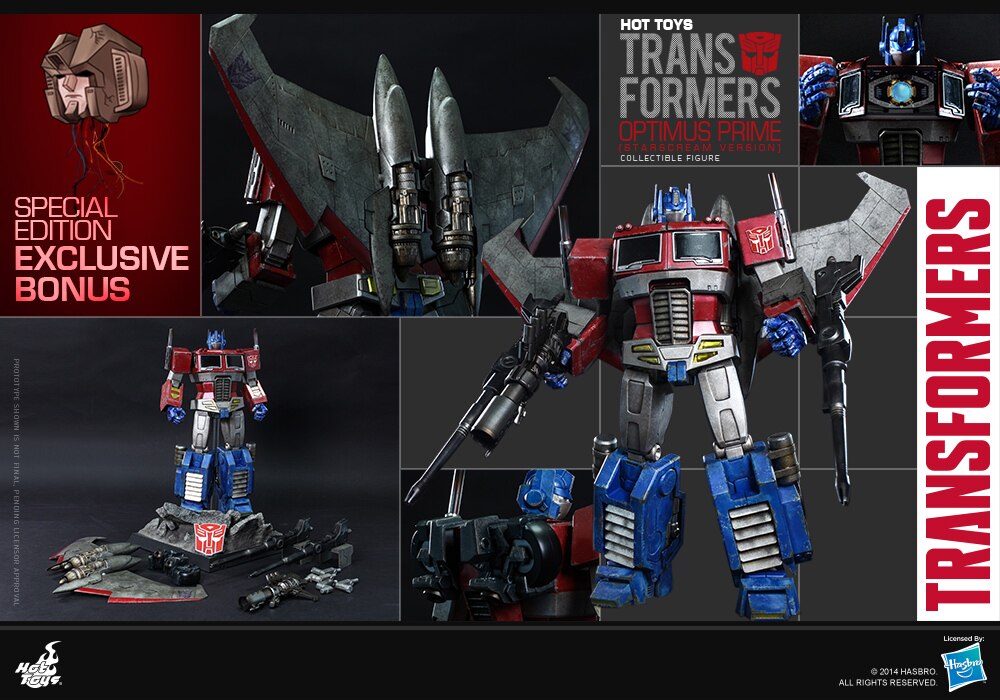 Hottoys HT TF001 1/6 Transformers G1 Optimus Prime VIP Starscream Fitted Version Action Figure