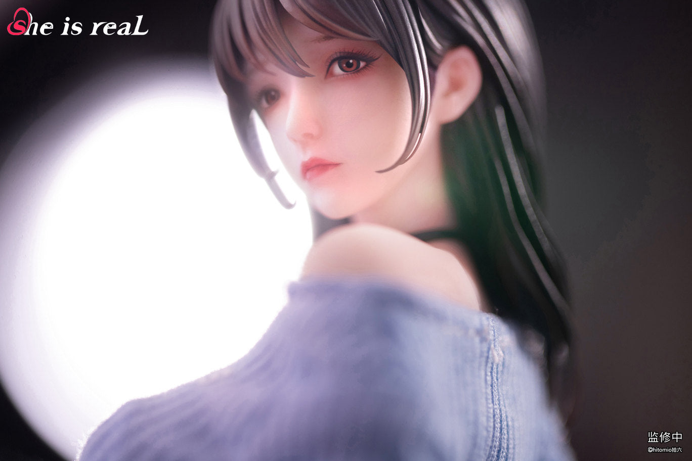 She is real: Hitomio 16 — "Guitar Girl" — Statue-Grade Head Sculpt Figure (Includes Bonus Item) Licensed Version