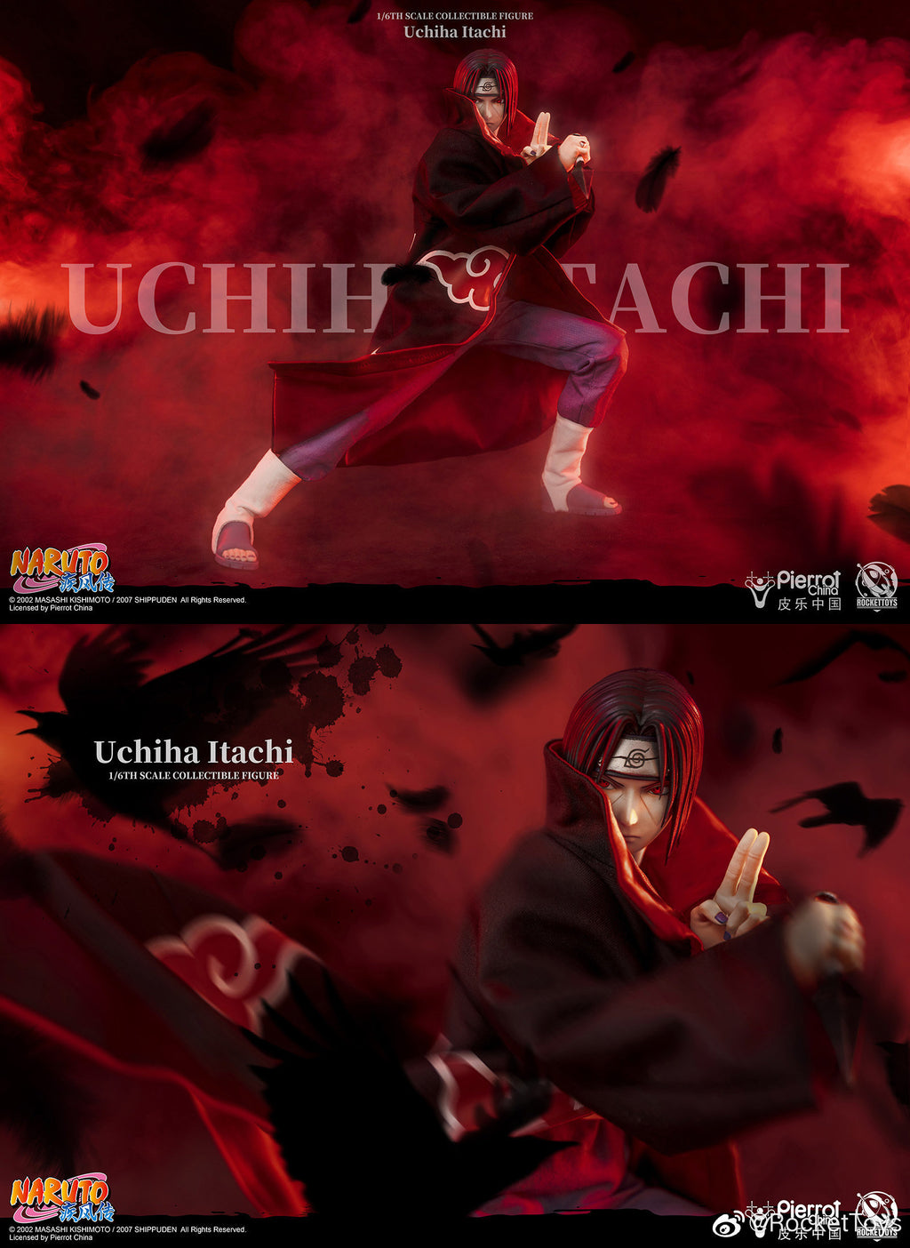 RocketToys 1/6 Naruto Shippuden Uchiha Itachi Action Figure ROC-003