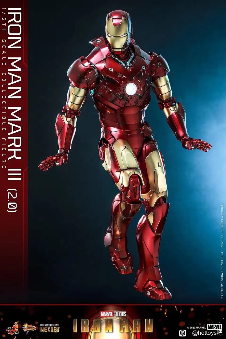 HOTTOYS 1/6 Iron Man Mark 3 MK3 Alloy Articulated Figure MMS664D48