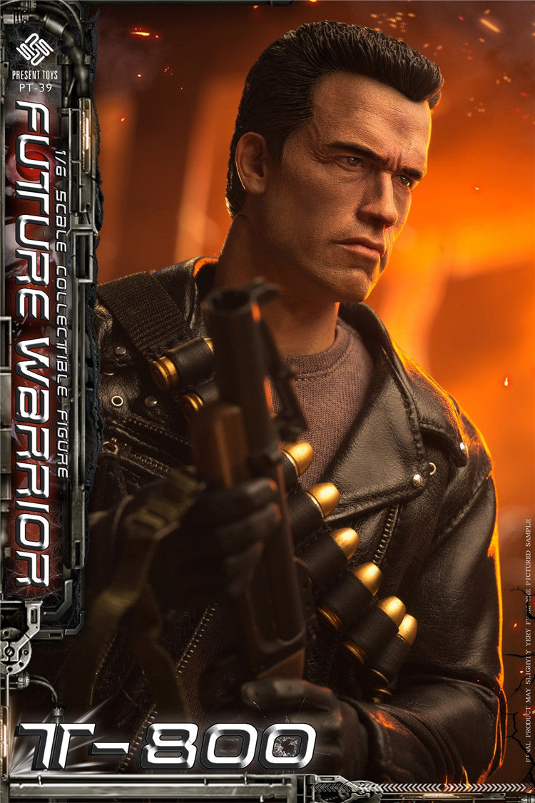 PRESENT TOYS 1/6 Terminator T800 Arnold Future Warrior Figure PT-sp39