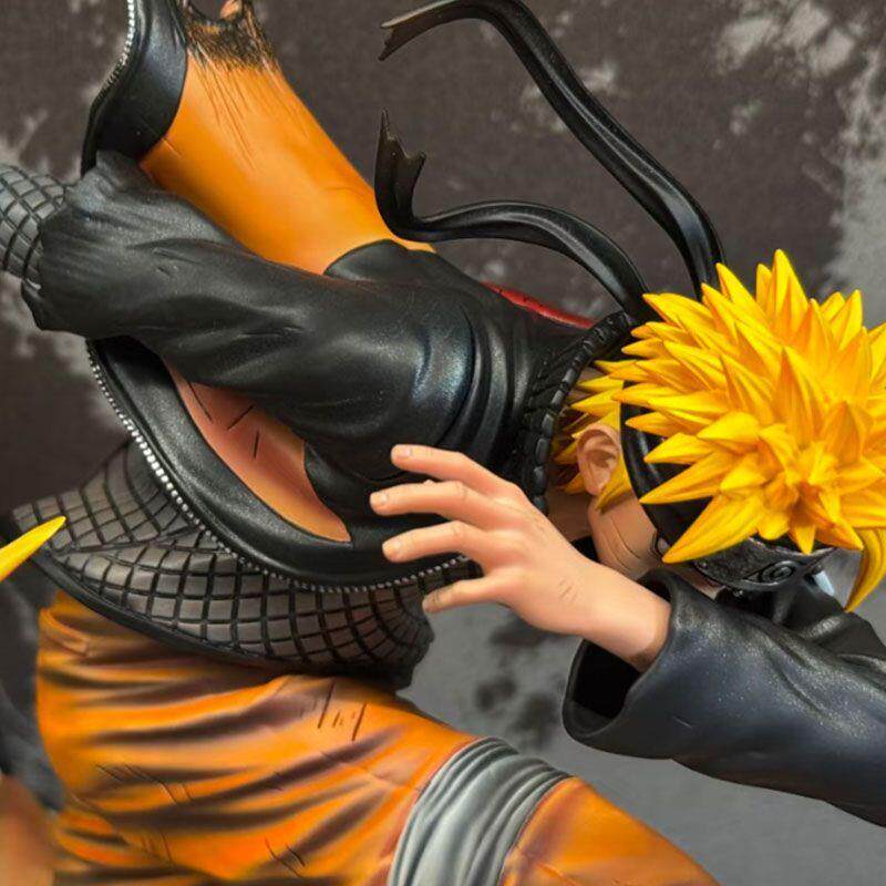 Naruto model ornaments with exquisite 23CM ninja series rescue Naruto double-headed sculpture limited edition