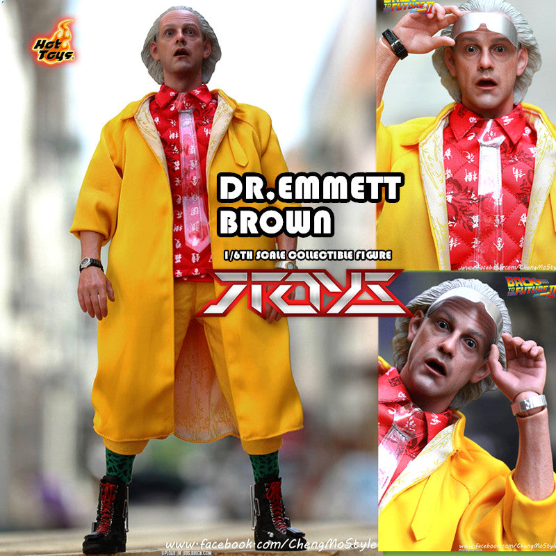 HOTTOYS 1/6 mms380 Back to the Future 2 Dr. Brown 1.0 Regular Edition c Action Figure
