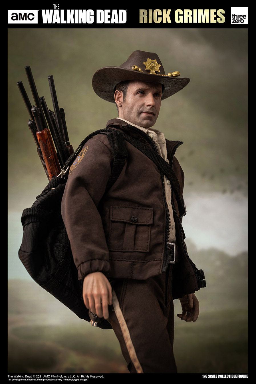 Threezero 1/6 The Walking Dead Sheriff Rick Grimes Action Figure 3Z01450W0