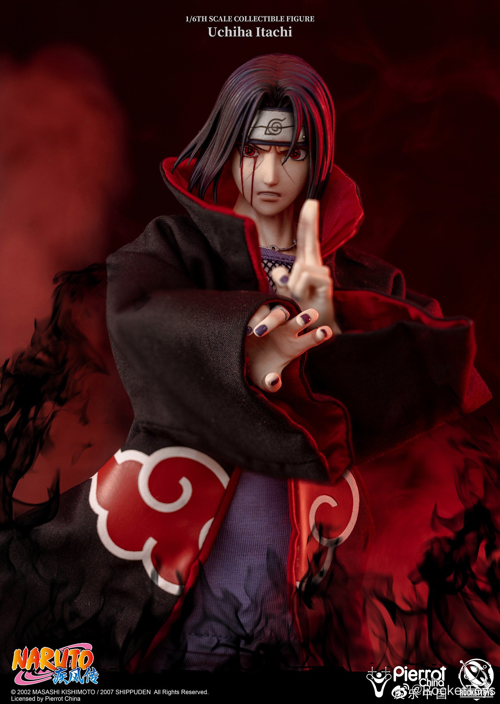 RocketToys 1/6 Naruto Shippuden Uchiha Itachi Action Figure ROC-003