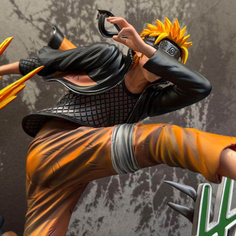 Naruto model ornaments with exquisite 23CM ninja series rescue Naruto double-headed sculpture limited edition