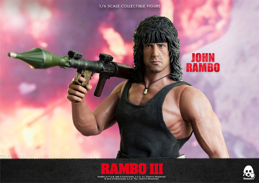 Threezero 3A 1/6 First Blood 3 Rambo Stallone Figure 3Z0169