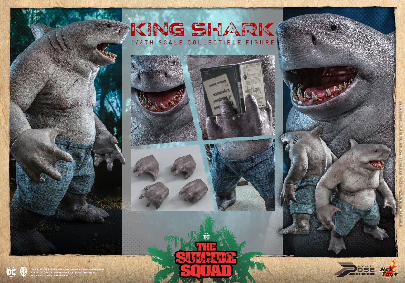 HOTTOYS HT 1/6 Task Force: King Shark Nanawi Semi-Artificial Action Figure PPS006