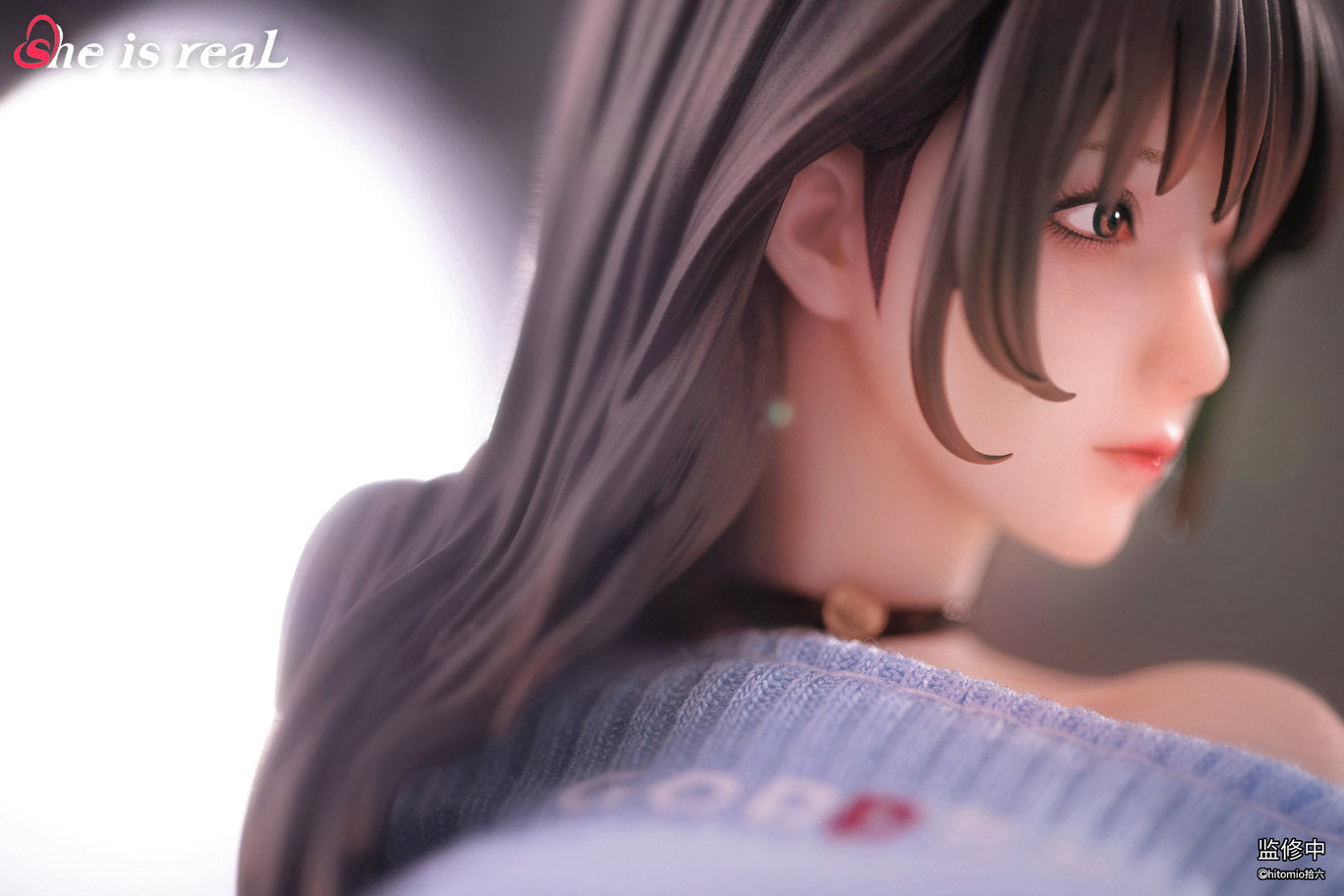 She is real: Hitomio 16 — "Guitar Girl" — Statue-Grade Head Sculpt Figure (Includes Bonus Item) Licensed Version