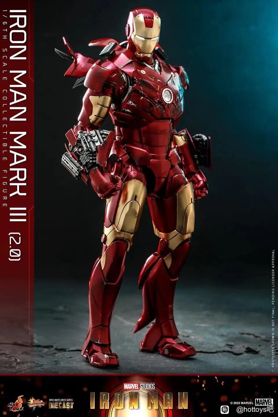 HOTTOYS 1/6 Iron Man Mark 3 MK3 Alloy Articulated Figure MMS664D48