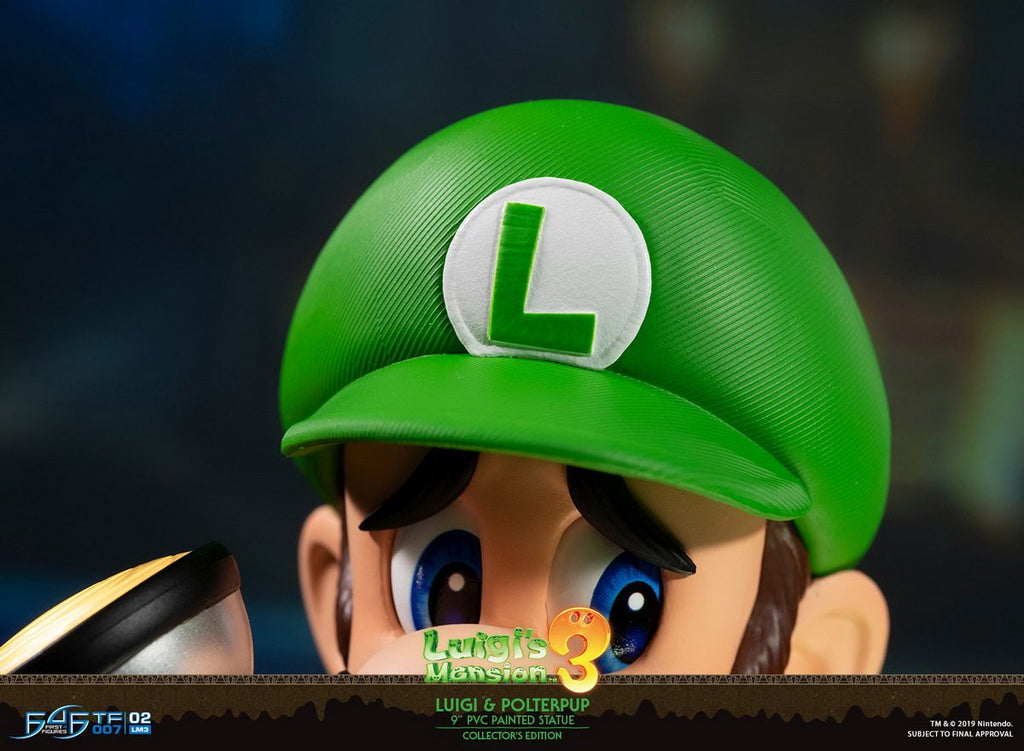 First 4 Figures 9-inch Luigi and Ghost Dogs, Haunted House 3, Luigi's Mansion 3 Figures, LM03CO