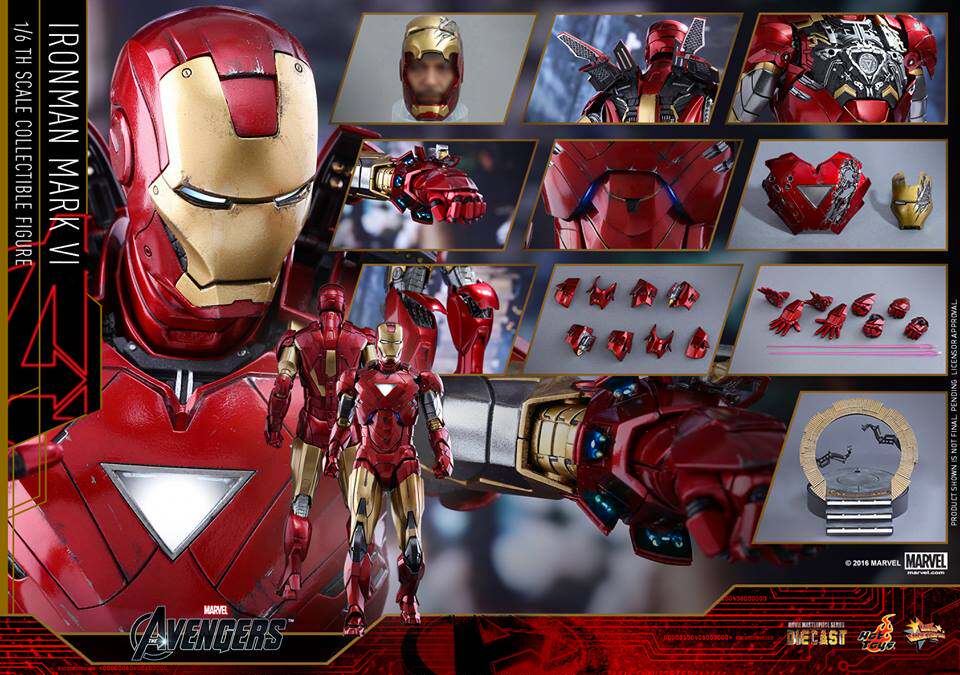 HotToys HT MMS378D17 1/6 alloy die-cast Iron Man MK6 Donny Tony action figure