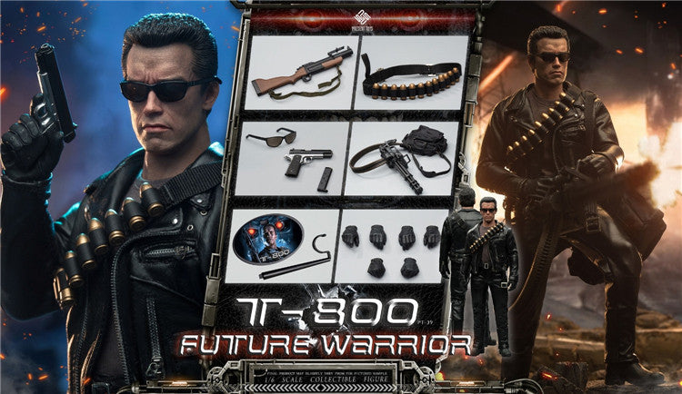 PRESENT TOYS 1/6 Terminator T800 Arnold Future Warrior Figure PT-sp39