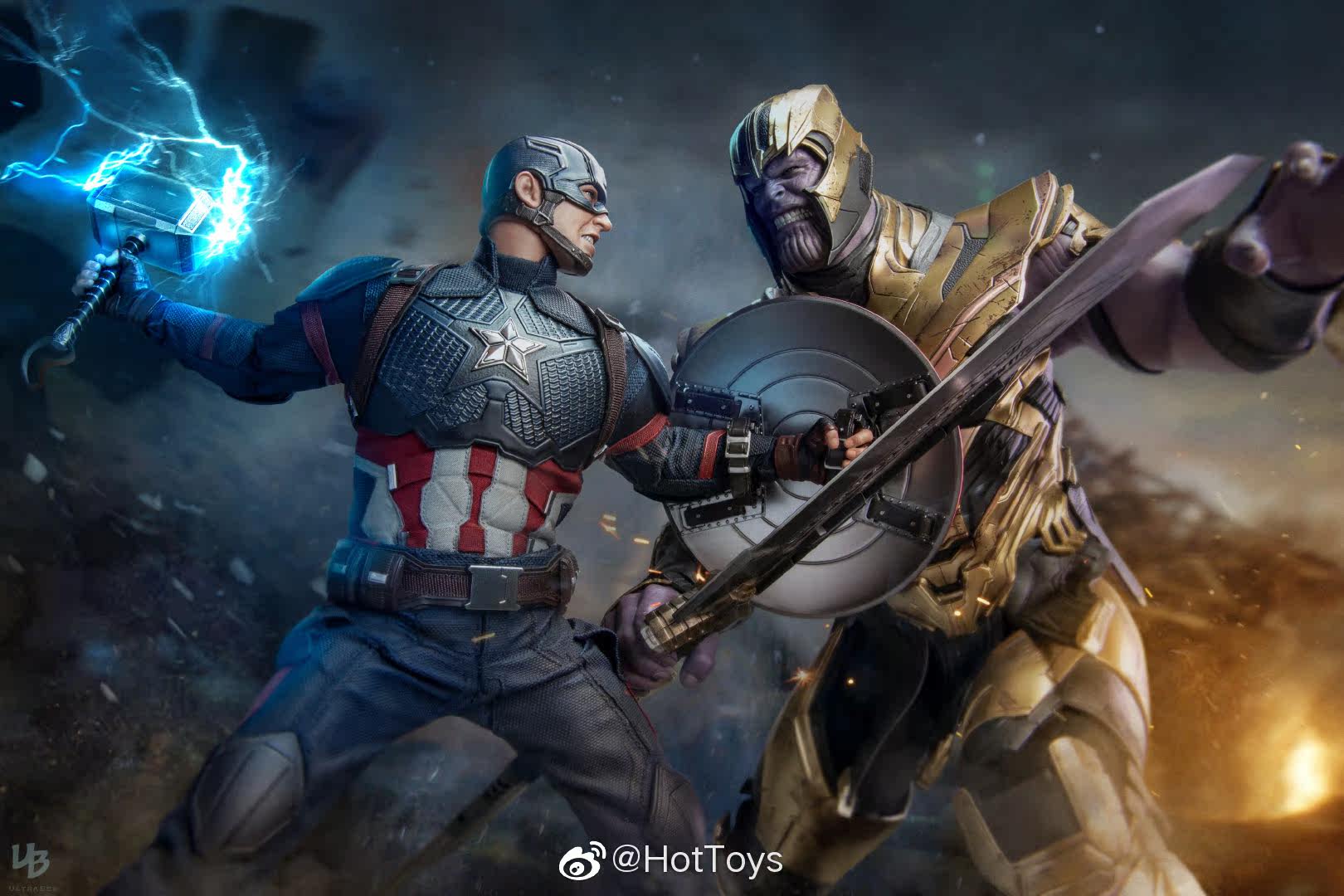 HOTTOYS HT 1/6 Avengers: Endgame Captain America 7.0 Articulated Soldier Figure MMS536