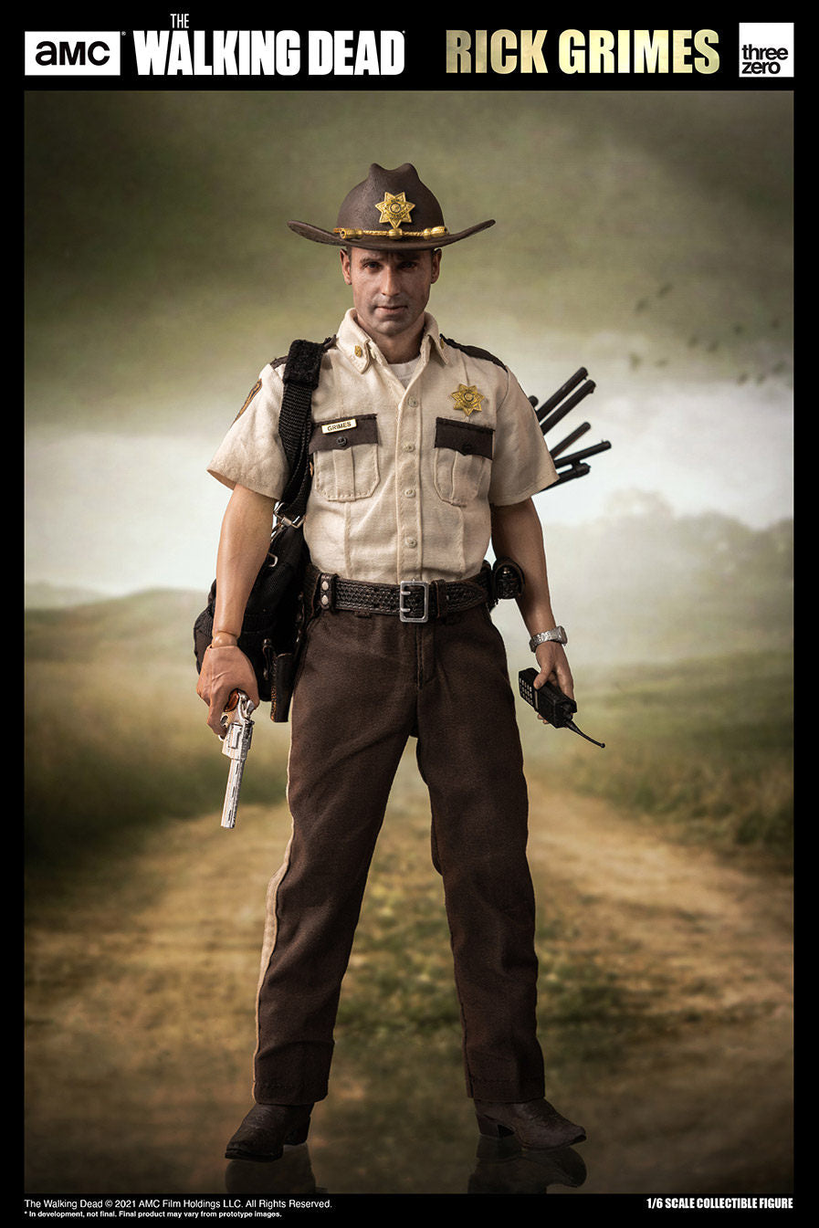 Threezero 1/6 The Walking Dead Sheriff Rick Grimes Action Figure 3Z01450W0