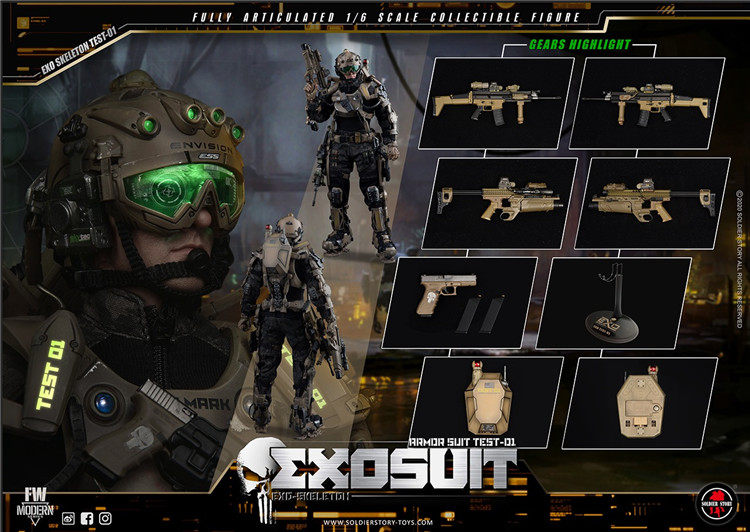 SoldierStory 1/6 Individual Exoskeleton Armor Suit Edge of Tomorrow Soldier Doll SS122