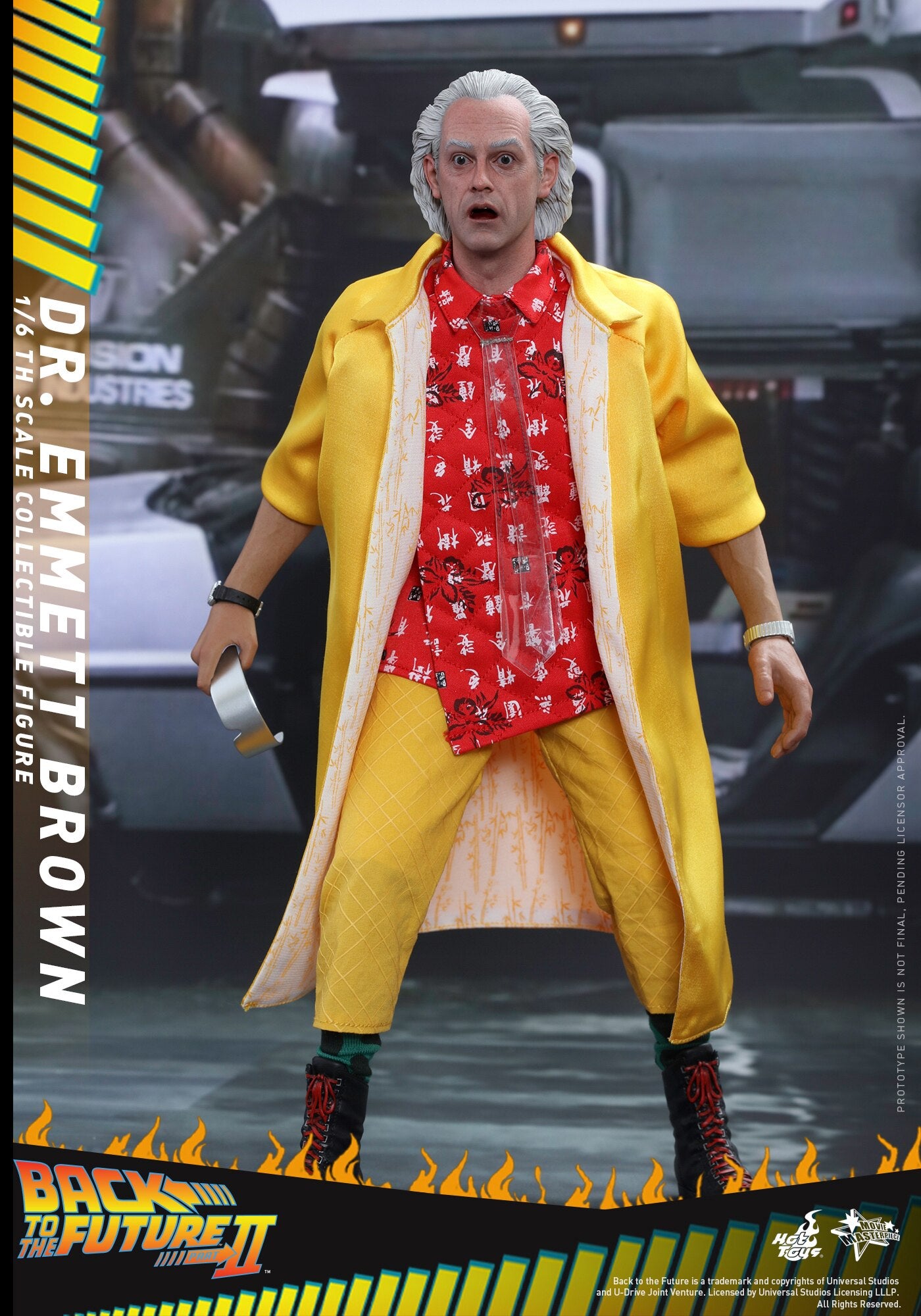 HOTTOYS 1/6 mms380 Back to the Future 2 Dr. Brown 1.0 Regular Edition c Action Figure