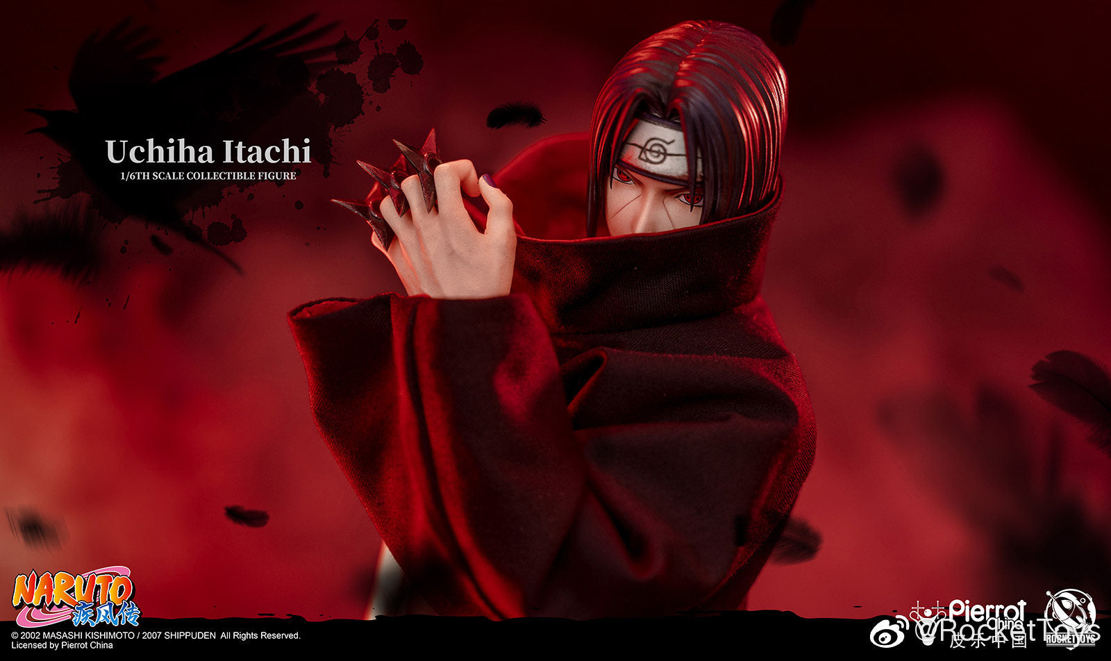 RocketToys 1/6 Naruto Shippuden Uchiha Itachi Action Figure ROC-003