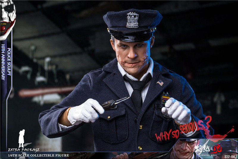 Searing Soul 1/6 Soldier Police Clown BSF002 Batman Heath Ledger JOKER Action Figure