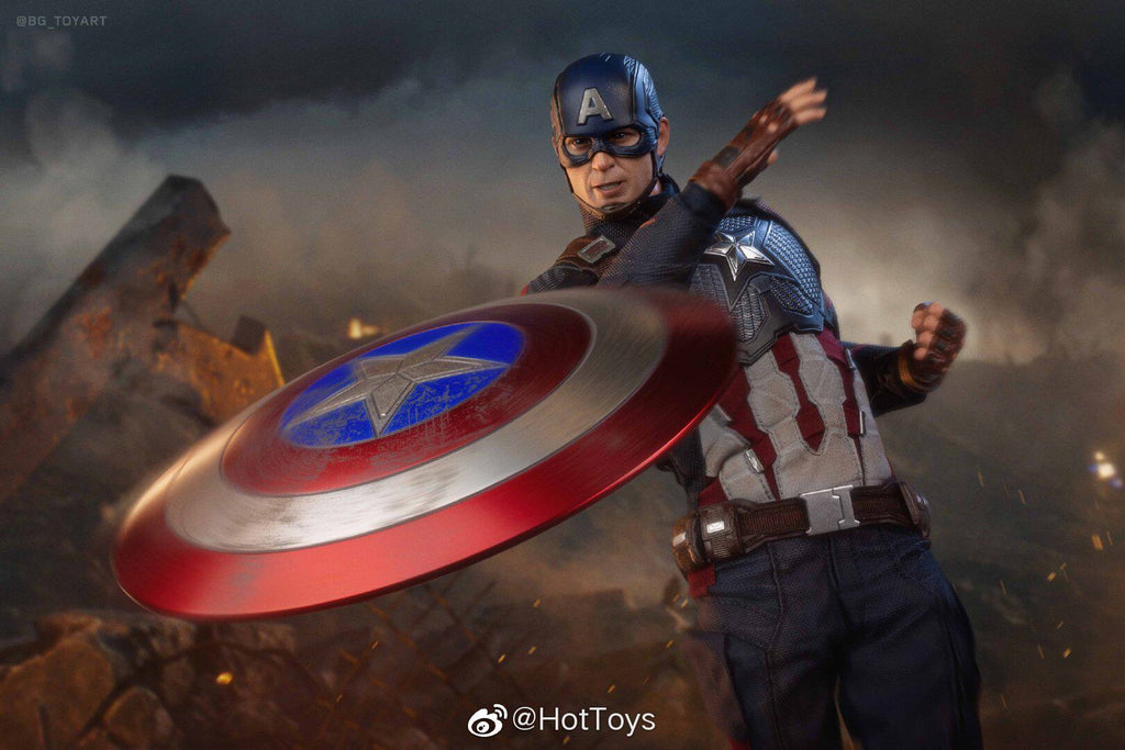HOTTOYS HT 1/6 Avengers: Endgame Captain America 7.0 Articulated Soldier Figure MMS536