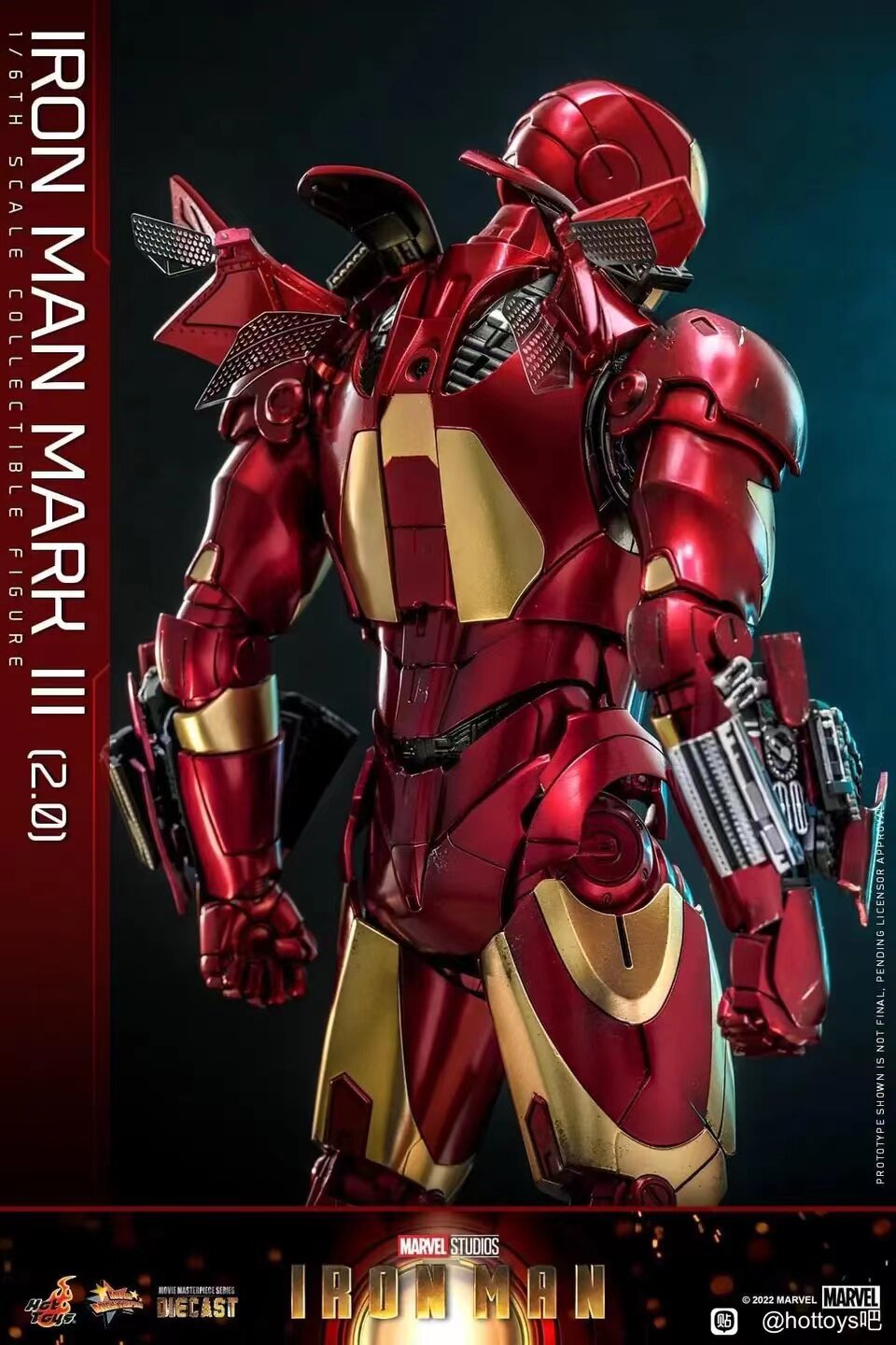 HOTTOYS 1/6 Iron Man Mark 3 MK3 Alloy Articulated Figure MMS664D48