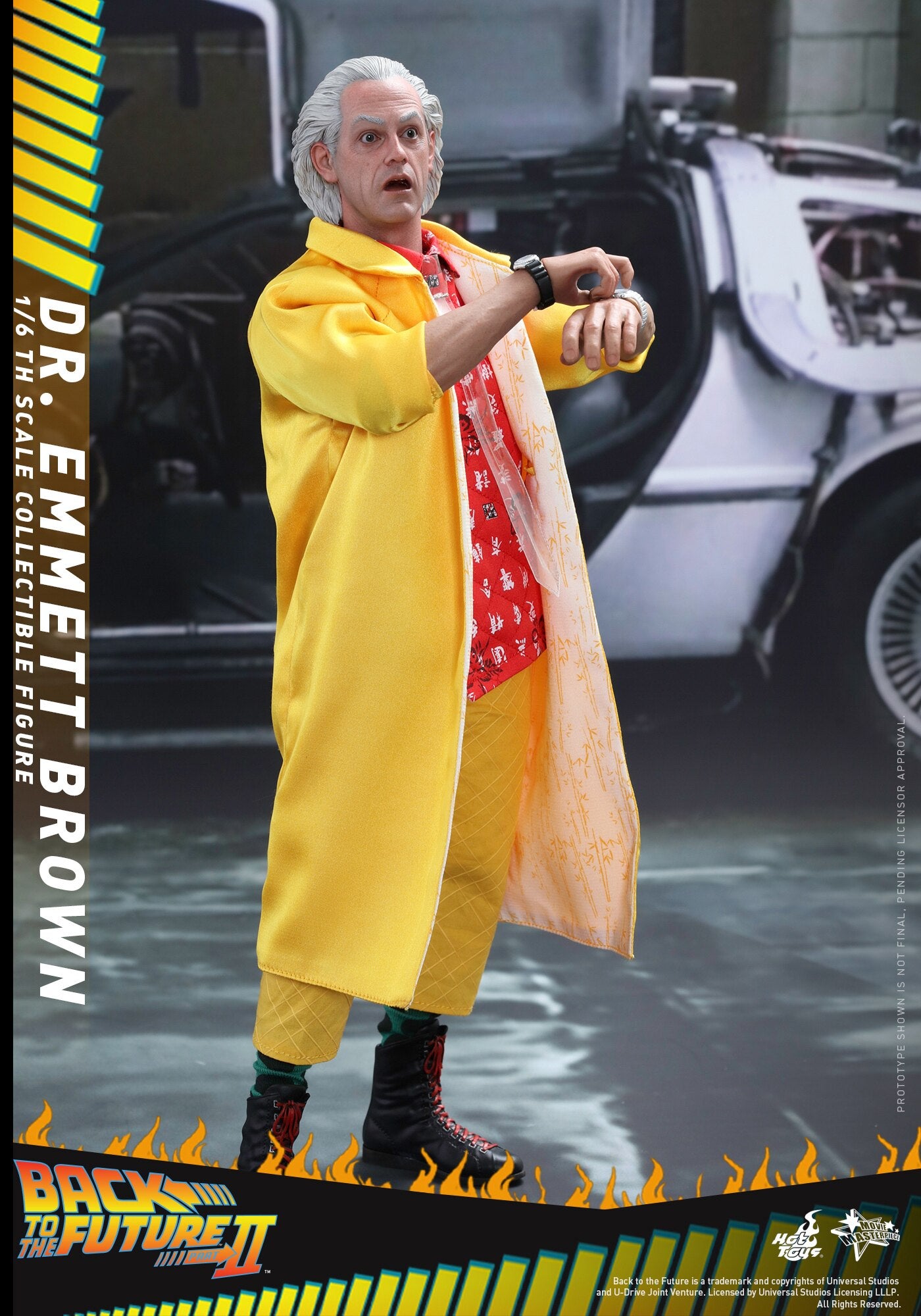 HOTTOYS 1/6 mms380 Back to the Future 2 Dr. Brown 1.0 Regular Edition c Action Figure