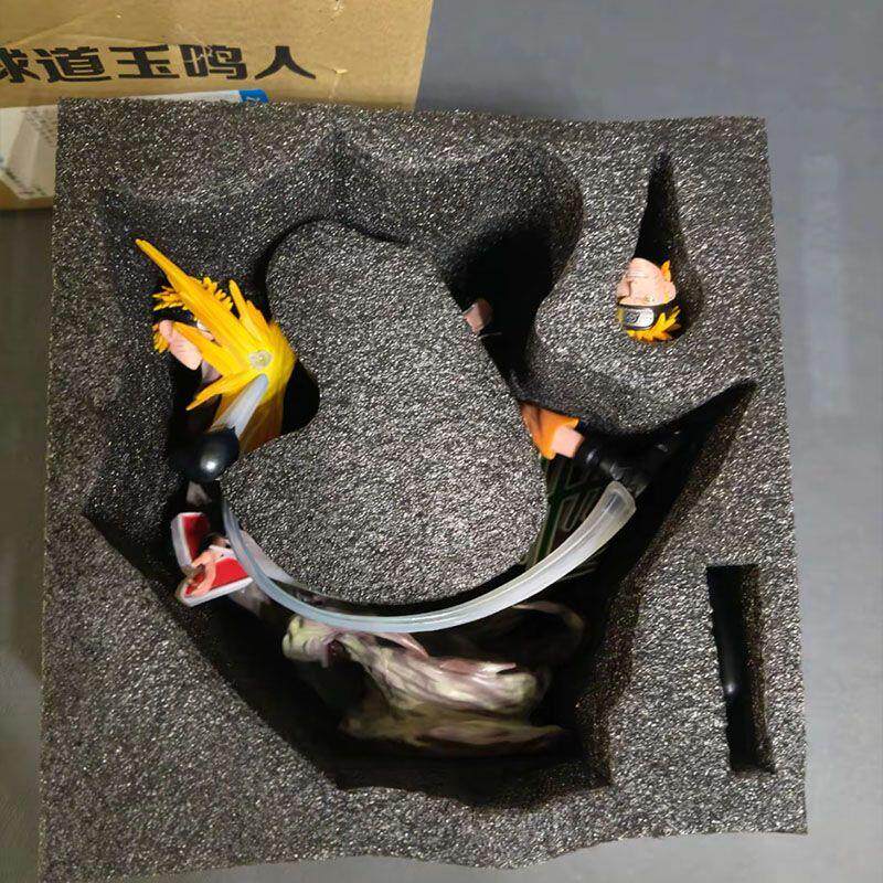 Naruto model ornaments with exquisite 23CM ninja series rescue Naruto double-headed sculpture limited edition