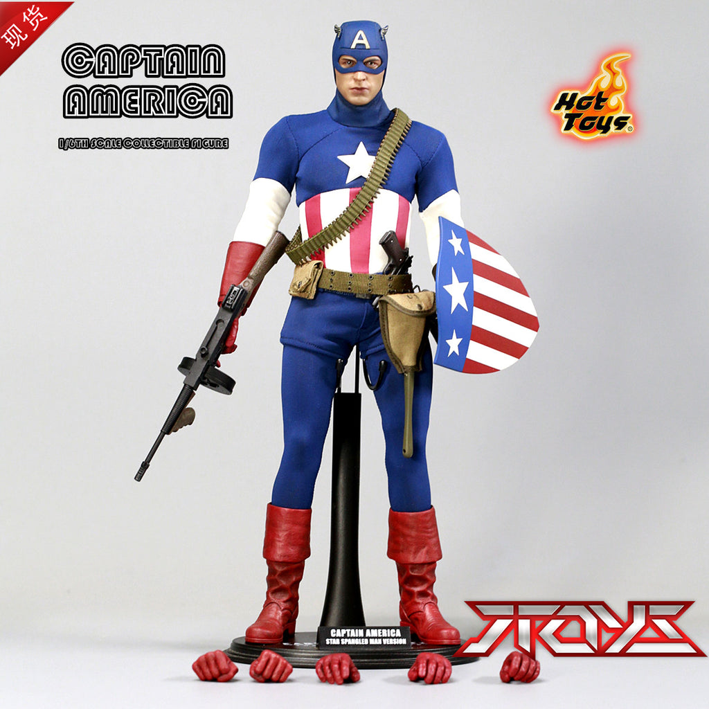 HOTTOYS HT 1/6 MMS205 Captain America Costume Version 2013 Event Exclusive Articulated Figure