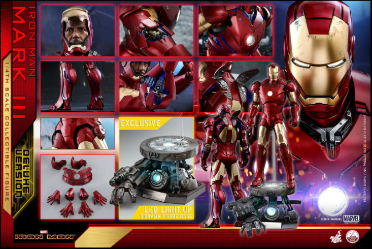 HT 1/4 Iron Man MARK III Big MK3 Deluxe Edition QS012 Action Figure