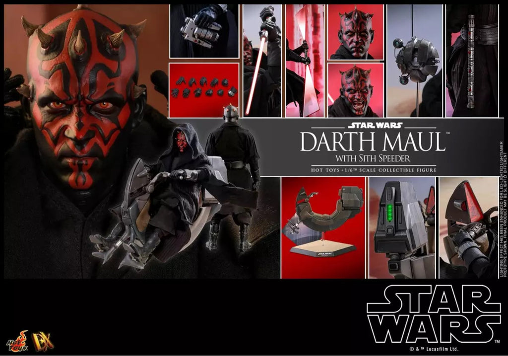 HT DX17 Star Wars Darth Maul Motorcycle Aircraft Version Action Figure