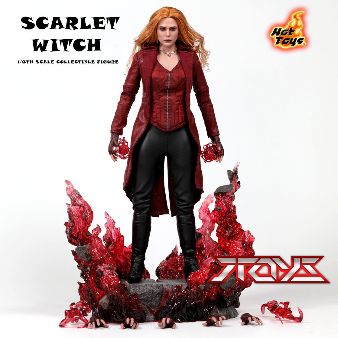 Ht Dx35 DX36 1/6 Avengers: Endgame Scarlet Witch Hair Transplant Version Action Figure