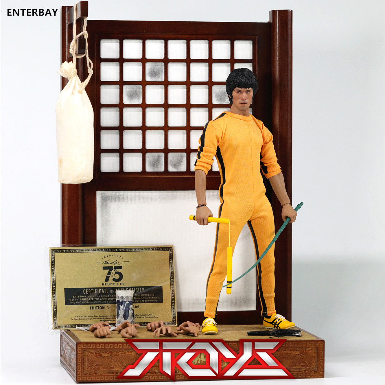 EB Enterbay 1/6 Bruce Lee Game of Death 75th Anniversary Limited Edition Action Figure