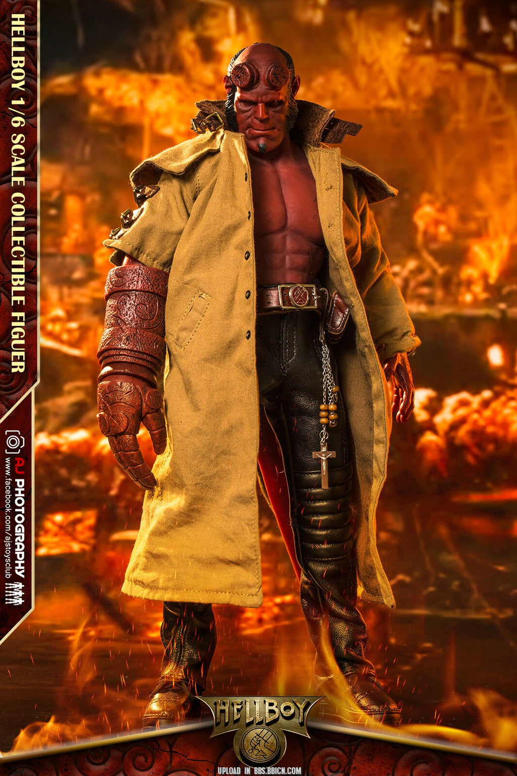 ARTOYS 1/6 Hell man HELLBOY four head sculpts action figures