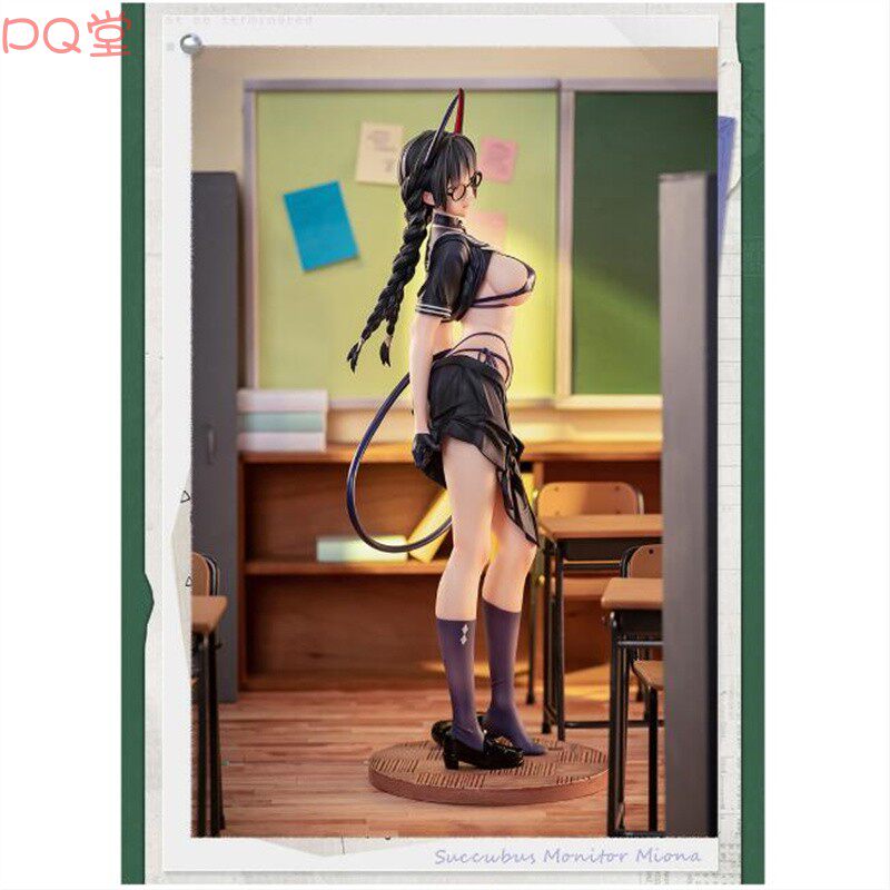 AniMester Succubus Disciplinary Committee Member Reina Figure with Water Decal Eyes and Replaceable Face