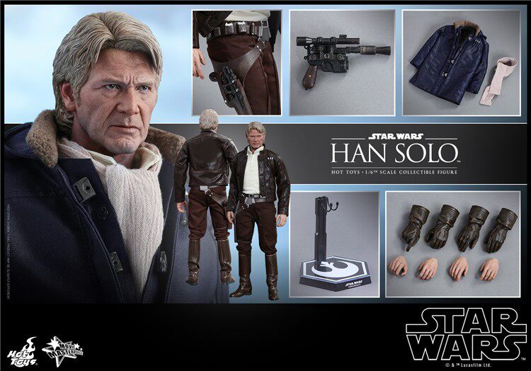 HT 1/6 MMS390 Star Wars Episode 7 Luke Skywalker White Elderly Edition action figures