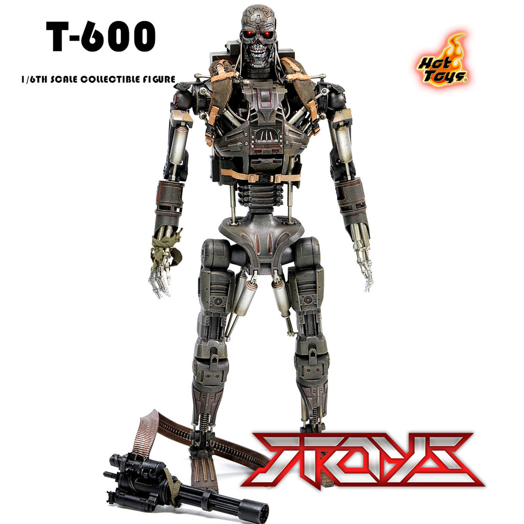 HT HOTTOYS 1/6 T600 T800 Skeleton Illuminated Arnold Terminator