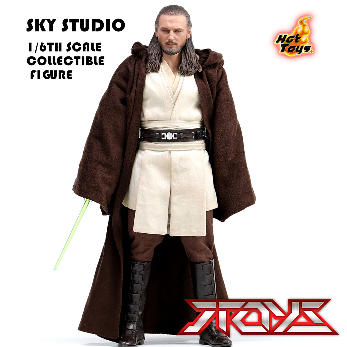 HT 1/6 MMS525 Star Wars Qui-Gon Jin Qui-Gon Action Figure