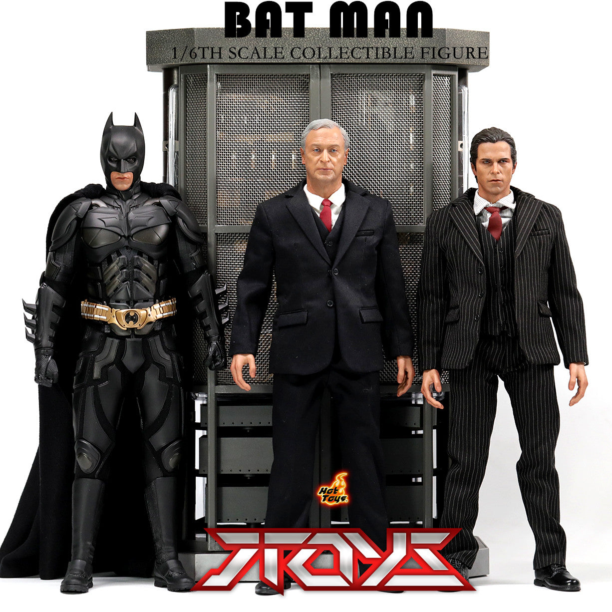 Hot Toys HT 1/6 Batman Armor Hangar Butler Deluxe Set MMS236
