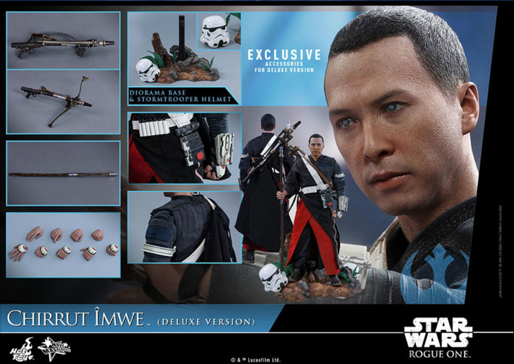 HotToys HT1/6 Star Wars: A Rogue One Story Donnie Yen Deluxe Edition MMS40 action figures