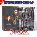 HOTTOYS 1/6 Resident Evil 5 Chris 2.0 chirs Vulcan Cannon Police Uniform Version Action Figure