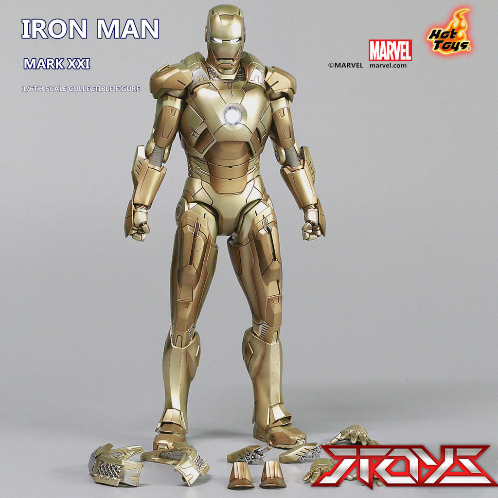HOT TOYS HT 1/6 MMS208 Iron Man MK21 — Event Exclusive Edition (Gold / "Tycoon Gold" Color Scheme)