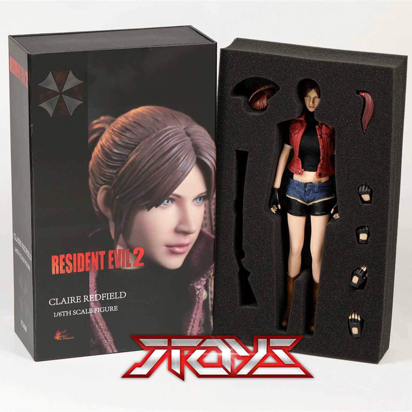 1/6 HOT HEART Resident Evil Zombie Killer Girl Version Claire 2.0 Ms.Red FD008 Action Figure