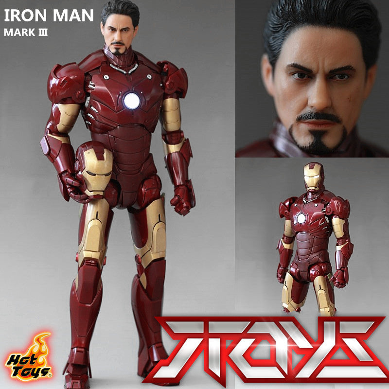 Hottoys ht 1/6 Iron Man MK3 1.0 Generation First Edition Plastic Gray 3 Prototype Action Figure