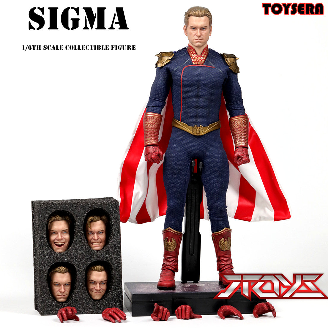 TOYS ERA 1/6 The Sigma TE Super Soldier Motherland Black Robe Picket Figure