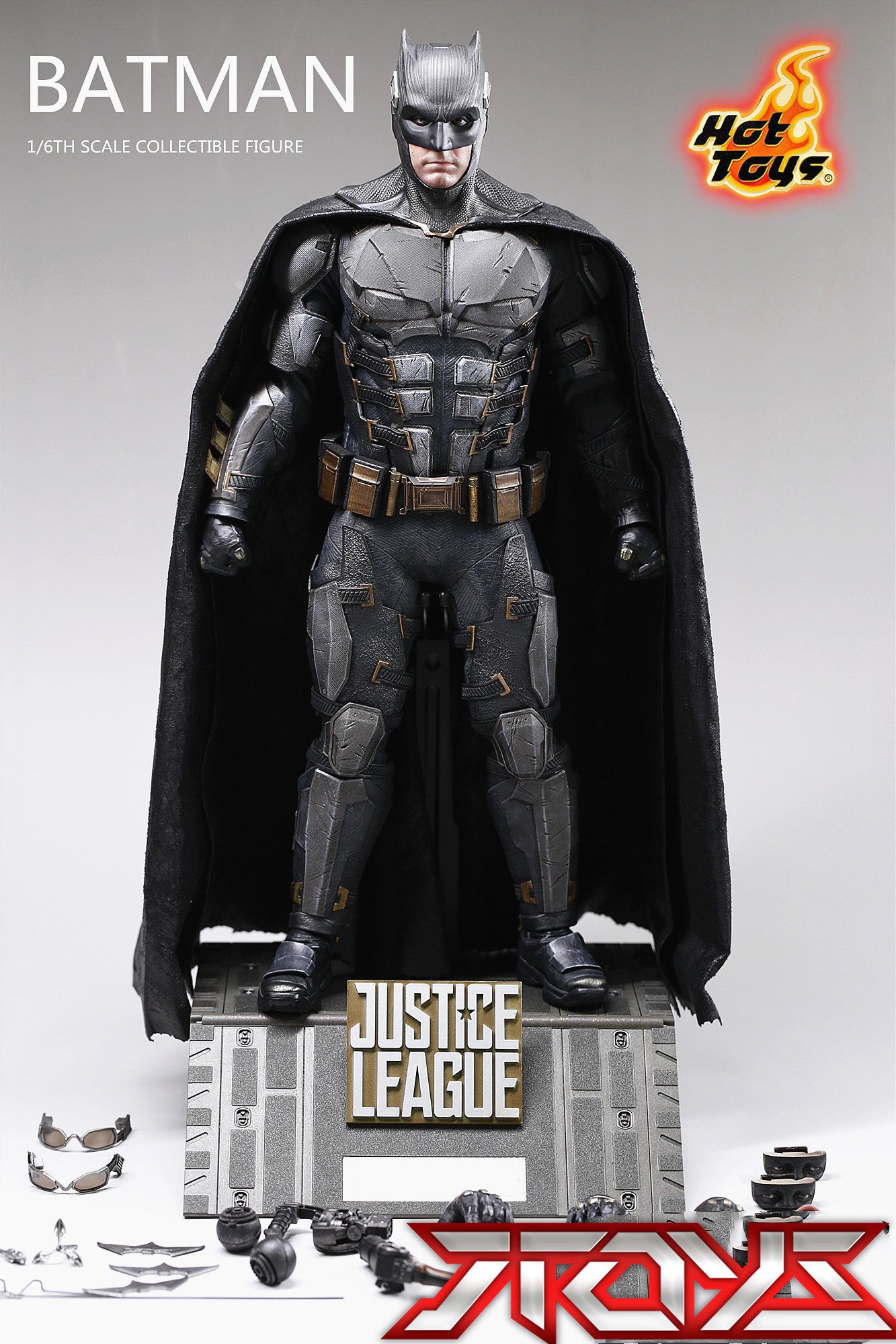 HotToys HT MMS432 Justice League Tactical Suit Medium Armor Batman VIP Edition Action Figure